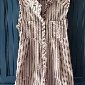 Urban Outfitters Striped Button-Up Top